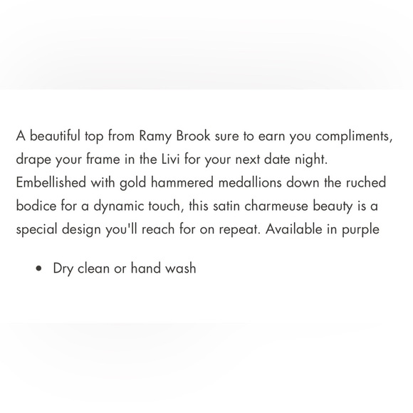 Ramy Brook blouse, beautiful embellished top. - Picture 7 of 7